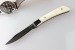 Нож складной Kizlyar Supreme Gent, черный, AUS-8, натуральная коровья кость