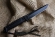 Нож Kizlyar Aggressor D2 bt v2 черный, черная рукоять, черные ножны