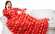 Плед с рукавами Sleepy New Year Red, красный с белыми оленями,150x200