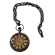 Часы на цепочке в деревянной коробке под стеклом "Нансен", диаметр 5 см, IWAT-03-05