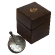 Часы-шар "Хронос" с декоративным компасом, стеклянные в деревянной коробке, 5 см, IWAT-15