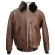 Куртка мужская осенняя АртМех Пегас, натуральная кожа пулап, коричневая с карманом под планшет, AVJ007AM