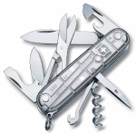 Складной швейцарский нож Victorinox Climber (полупрозрачный серебристый) 91 мм, 14 функций 1.3703.T7