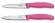 Набор кухонных ножей Victorinox Swiss Classic для овощей, заточка: прямая и серрейторная, розовый, 100 мм, блистер, 6.7796.L5B