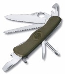 Складной нож Victorinox Military, 0.8461.MW4DE, 111мм, 10 функций, оливковый