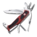Нож складной Victorinox RangerGrip 74, 0.9723.C, 130 мм 14 функций, красный/черный