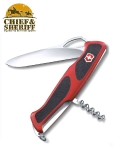 Нож складной Victorinox RangerGrip63, 0.9523.MC, 130 мм 5 функций, красно-чёрный