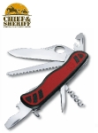 Нож складной Victorinox Forester M Grip, 0.8361.MC, 111 мм, 10 функций, красный/черный