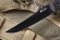 Нож Kizlyar Supreme Croc, черный титан, AUS8, kraton