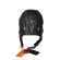 Кожаный лётный шлем АртМех, козырек и подкладка овчина, цвет черный, 5050.1