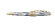 Ручка шариковая Cross Apogee Medalist позолота 23К AT0122-4