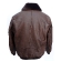 Куртка мужская осенняя АртМех Пегас, натуральная кожа пулап, коричневая с карманом под планшет, AVJ0