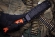 Нож Kizlyar Supreme Delta AUS-8 bto v2 черный, оранжевая рукоять, черные ножны