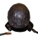 Кожаный шлем АртМех, отделка норка, подкладка бобр, цвет коричневый