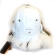 Кожаный шлем АртМех, отделка и подкладка белая лиса, цвет белый