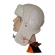 Кожаный шлем АртМех, отворот, подкладка овчина белая (разноцветная кожа)