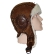 Шлем Артмех из овчины дубльфас, отворот, цвет коричневый, 1092.4