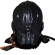 Кожаный шлем АртМех, отворот овчина, длинное ухо, черный, 5251.1