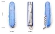 Швейцарский нож Victorinox Huntsman,1.3713.T2 + булавка, 91 мм, 15 функций, прозрачный синий