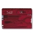 Швейцарская карта Victorinox SwissCard Ruby, 0.7100.T, 10 функций, красный полупрозрачный