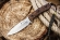 Нож Kizlyar Supreme Corsair AUS8 S, деревянная рукоять, кожаный чехол