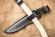 Нож Kizlyar Supreme Caspian AUS8 Satin+SW, деревянная рукоять, кожаный чехол