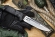 Нож Kizlyar Supreme Centurion AUS8 Satin+SW, черная рукоять