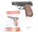 Пистолет пневматический Borner PM-X, кал. 4,5 мм., пластик, 8.3011