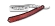 Опасная бритва Thiers-Issard, ручка - красная алмазная древесина, 5/8 дюйма, 1196STR