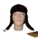 Кожаный лётный шлем АртМех, овчина, отворот, цвет коричневый, 5250.4