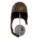 Кожаный подшлемник на флисе Артмех, цвет коричневый, 2090.4