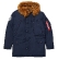 Куртка аляска Alpha Industries N-3B Alpine parka, blue, MJN49503RB