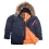 Куртка аляска Alpha Industries slim Fit N-3B, Parka, blue-orange, натуральный мех