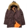 Куртка аляска Alpha Industries Slim Fit N-3B, Parka, deep brown-orange, натуральный мех