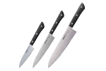 Набор ножей 3 в 1 Samura Harakiri, 11, 23, 85, ABS пластик, SHR-0220B