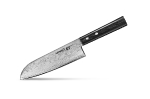 Нож кухонный Samura 67, Сантоку 175 мм, дамаск 67 слоев, ABS пластик, SD67-0094/17