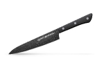 Нож кухонный Samura Shadow, универсальный с покрытием Black Fuso 150 мм, AUS-8, ABS пластик, SH-0023/16