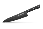 Нож кухонный Samura Shadow, Шеф с покрытием Black Fuso 208 мм, сталь AUS-8, ABS пластик, SH-0085/16