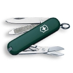 Швейцарский нож-брелок Victorinox Classic SD, 58 мм, 7 функций, зеленый 0.6223.4