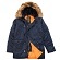 Куртка аляска Alpha Industries slim Fit N-3B, Parka, blue-orange