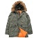Куртка аляска Alpha Industries slim Fit N-3B, Parka, green-orange