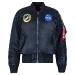 Куртка Alpha Industries NASA MA-1 Flight Jacket, replica blue