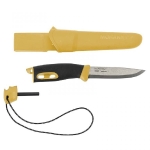 Нож Morakniv Companion Spark, с чехлом (черный/желтый), 13573