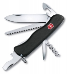 Складной швейцарский нож Victorinox Forester (черный) 111 мм,12 функций с фиксатором лезвия,0.8363.3