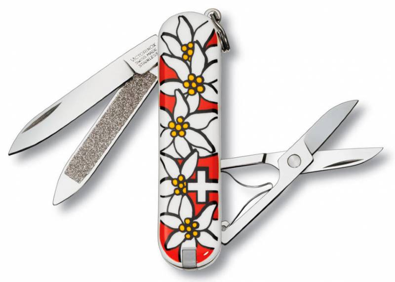 Нож перочинный Victorinox Classic Edelweiss 58 мм 7 функций, 0.6203.840