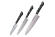 Набор ножей 3 в 1 Samura Harakiri, 11, 23, 85, ABS пластик, SHR-0220B