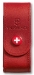 Чехол на ремень Victorinox для перочинных ножей 91 мм толщиной 2-4 уровня, на кнопке, кожаный, красный, 4.0520.1