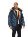 Куртка аляска Alpha Industries Slim Fit N-3B Parka, slate blue-orange