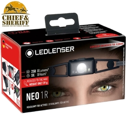 Фонарь налобный Led Lenser NEO1R, 250 лм, черный, 502712