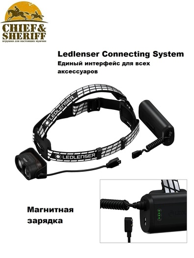Фонарь налобный Led Lenser H19R Signature, 4000 лм, черный, 502198